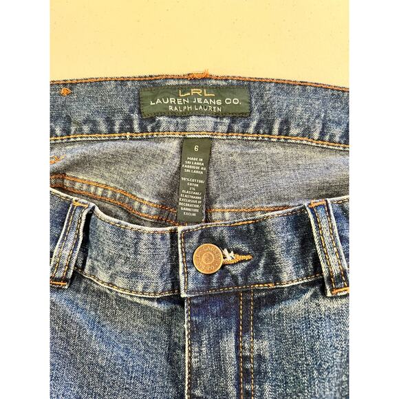 LRL Lauren Ralph Lauren Women's Classic Straight Jeans High Rise Size 6X29 - Picture 4 of 7